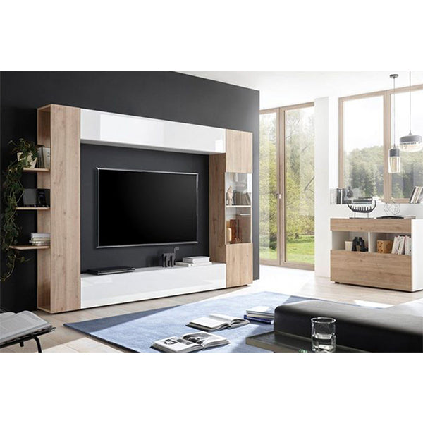 Mox Tv Unit Set | White & Beige