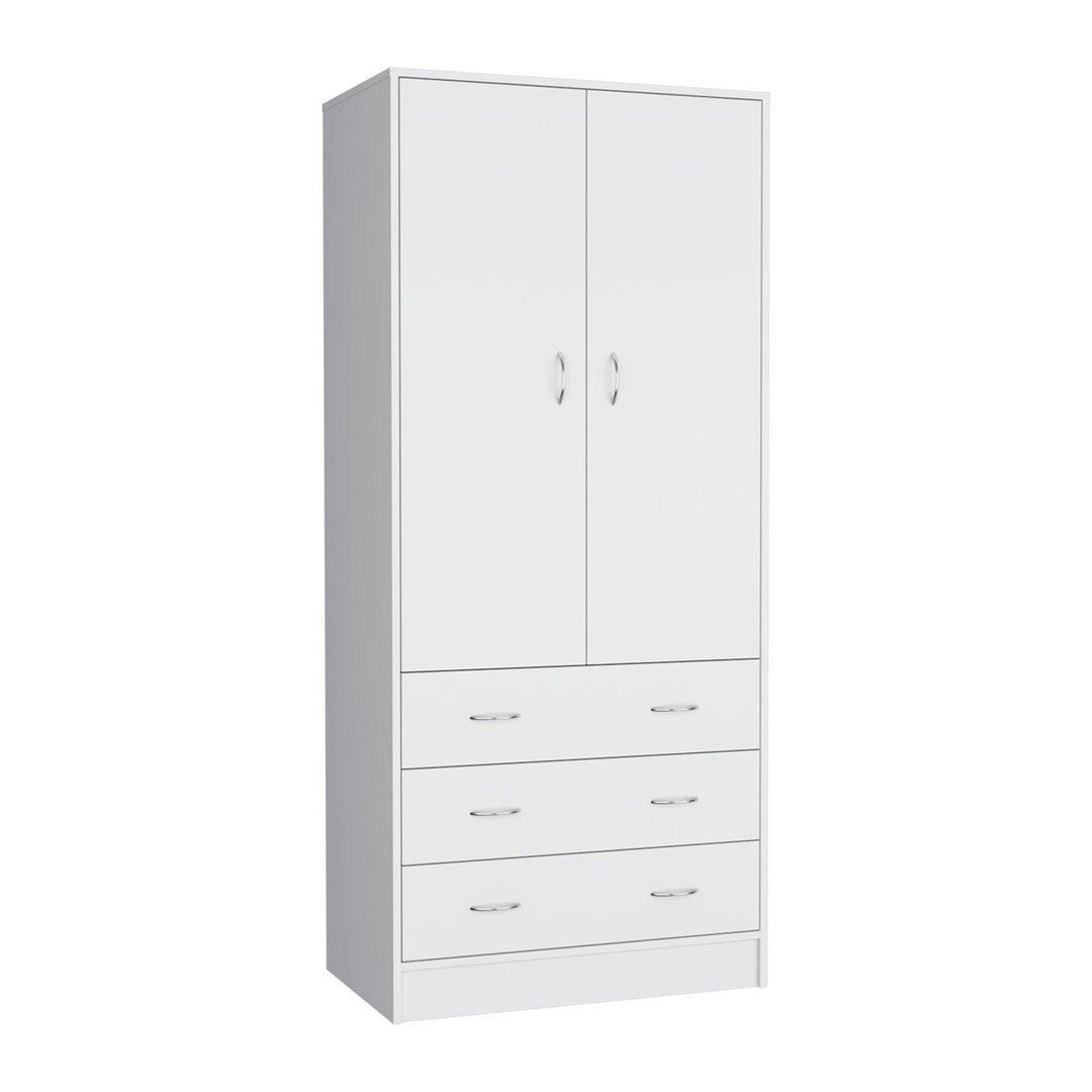 Noa 2 Door Wardrobe | White
