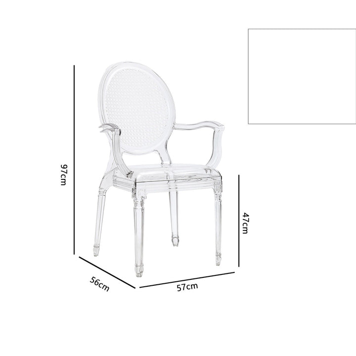 Halyna Arm Acrylic  Chair