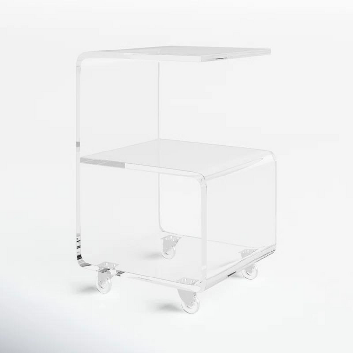 Lumiere Acrylic End Table | Clear