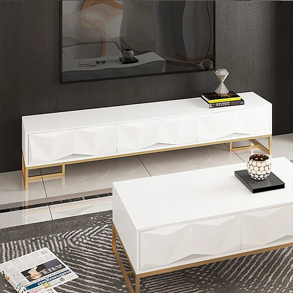 Isha TV Stand |Small | White