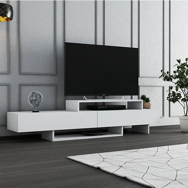 Castle TV Stand | White