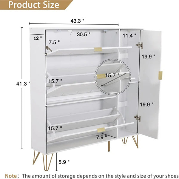 Anthony Shoe Rack | White