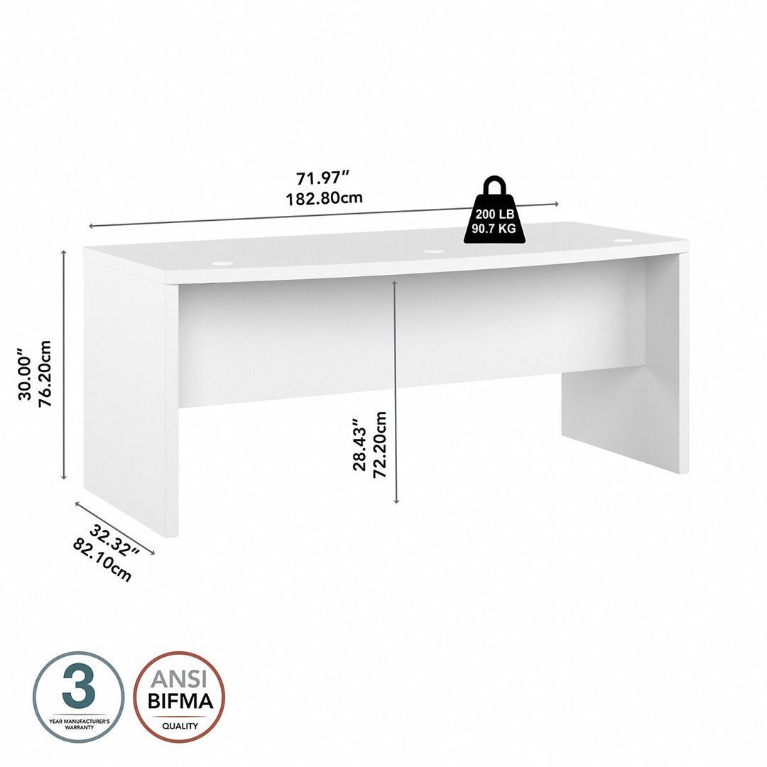 Yuri  Executive  table | White