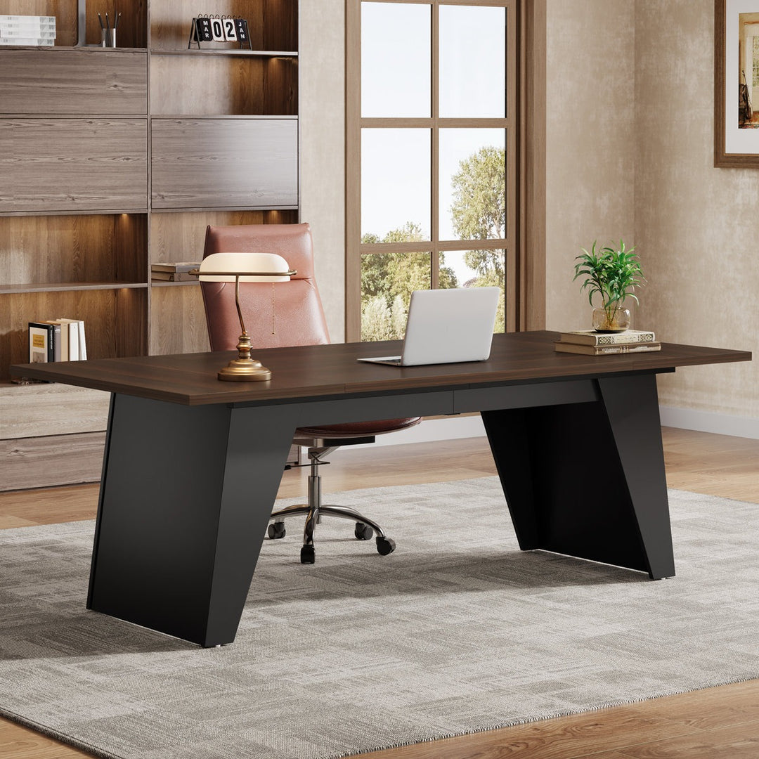 Hana  Boss Table | Brown & Black
