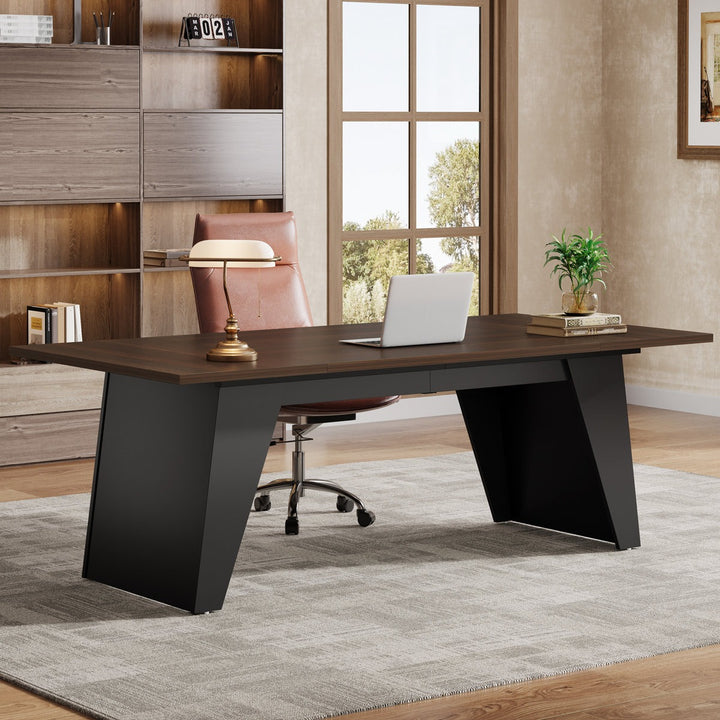 Hana  Boss Table | Brown & Black
