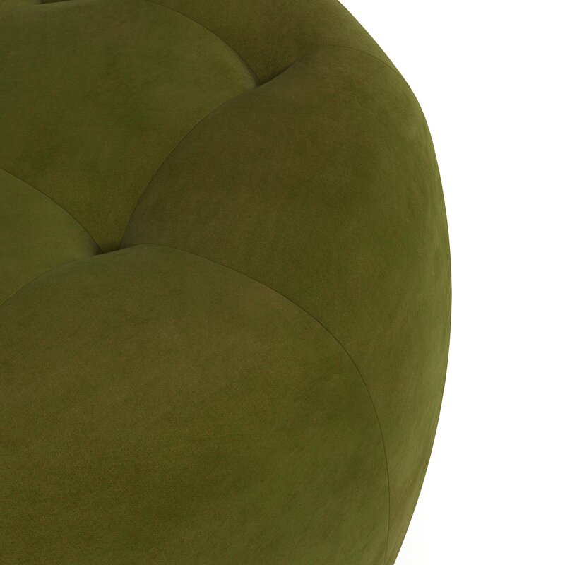 Fransh Ottoman | Olive Green