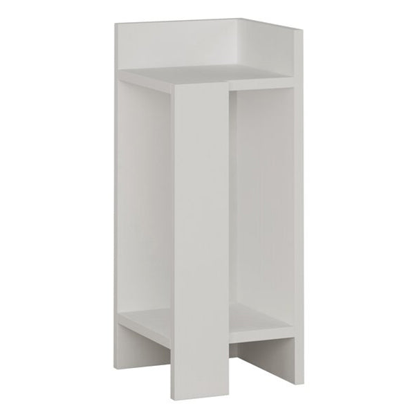 Corner End Table | White