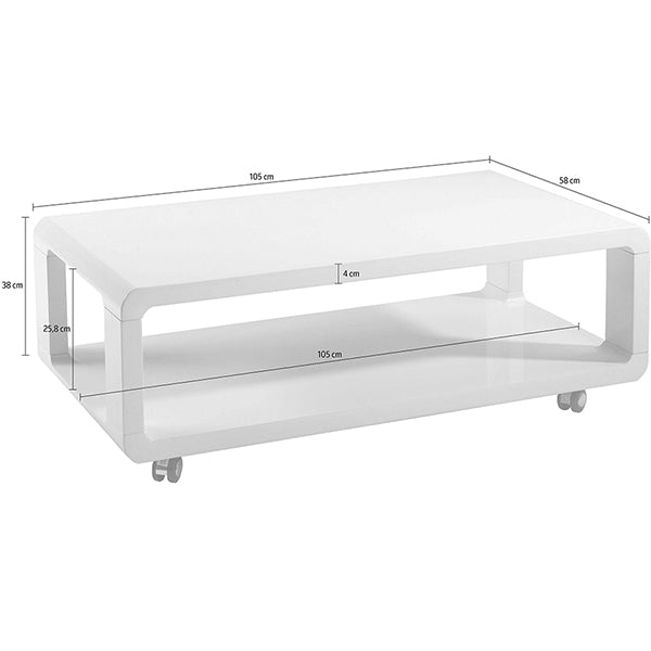 Epislon Coffee Table | White