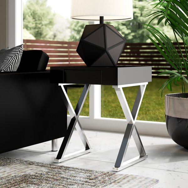 X End Table | Black