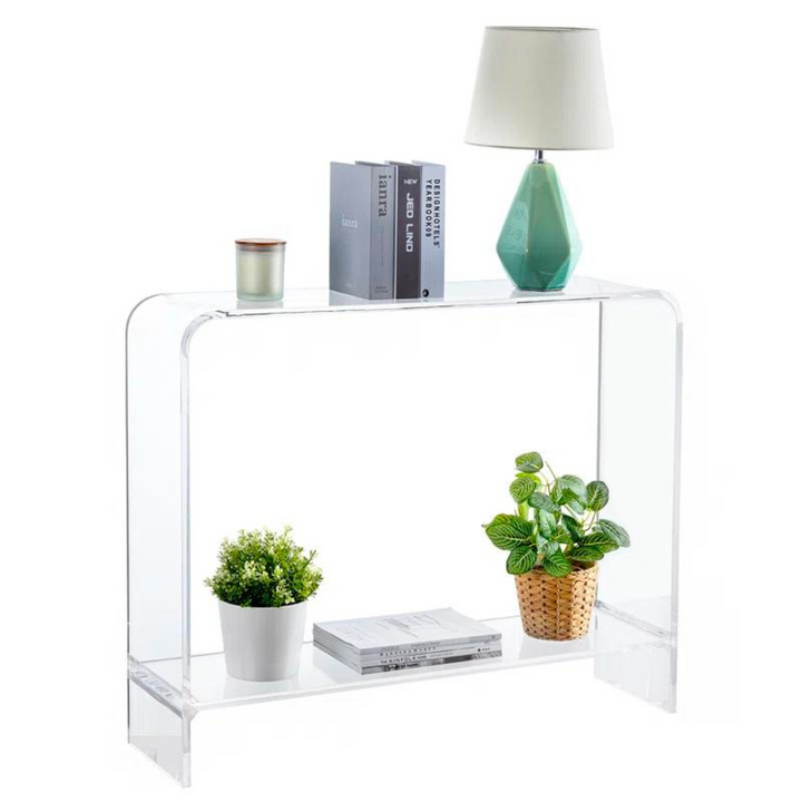 Opal Acrylic Console Table | Clear