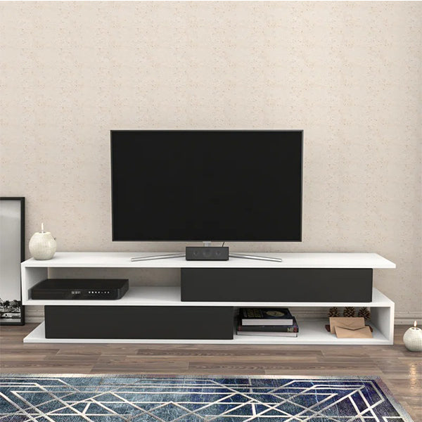 Nathan Tv Stand | White & Black