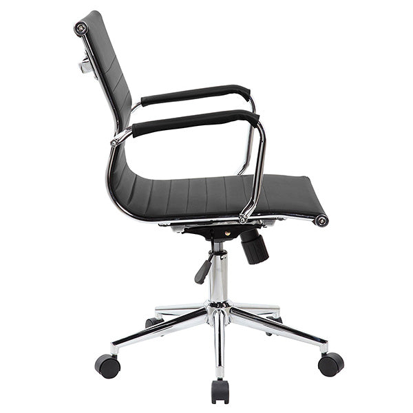 Noah Workstation Medium Back Office Chair | Black