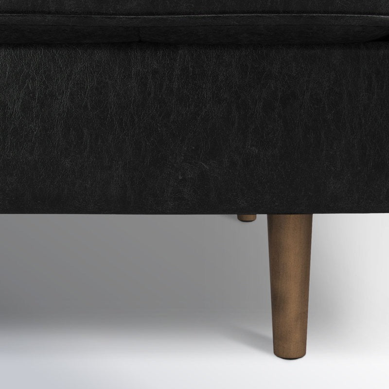 Noir L Shape Sofa | Black | Right Facing