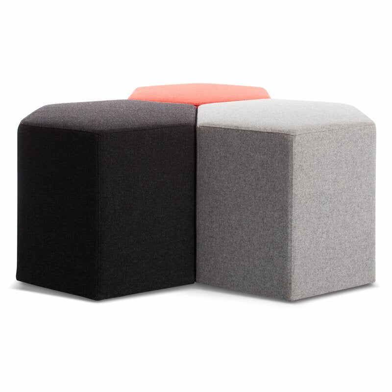 Jeaks Ottoman | Grey