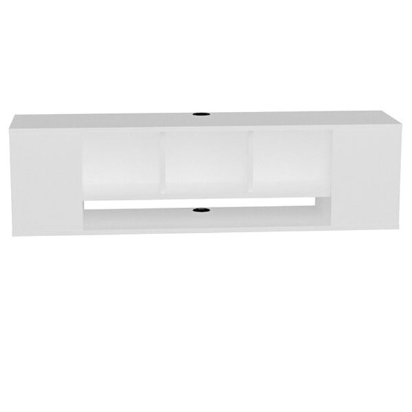 6 Box Wall Mount TV Unit | White