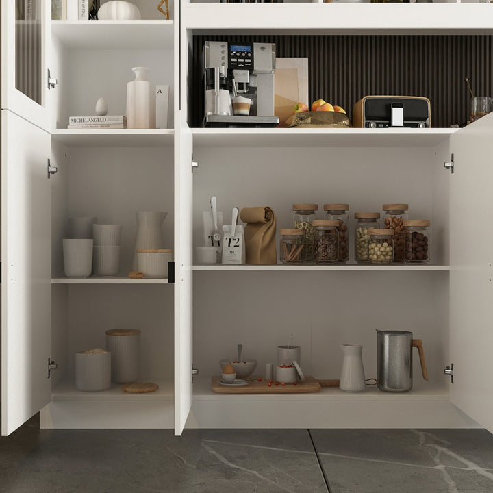 Mano Tall  Crockery Unit | White
