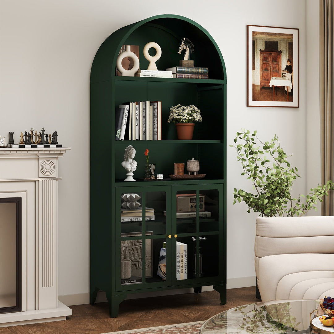 Masuru Tall Crockery Unit | Green