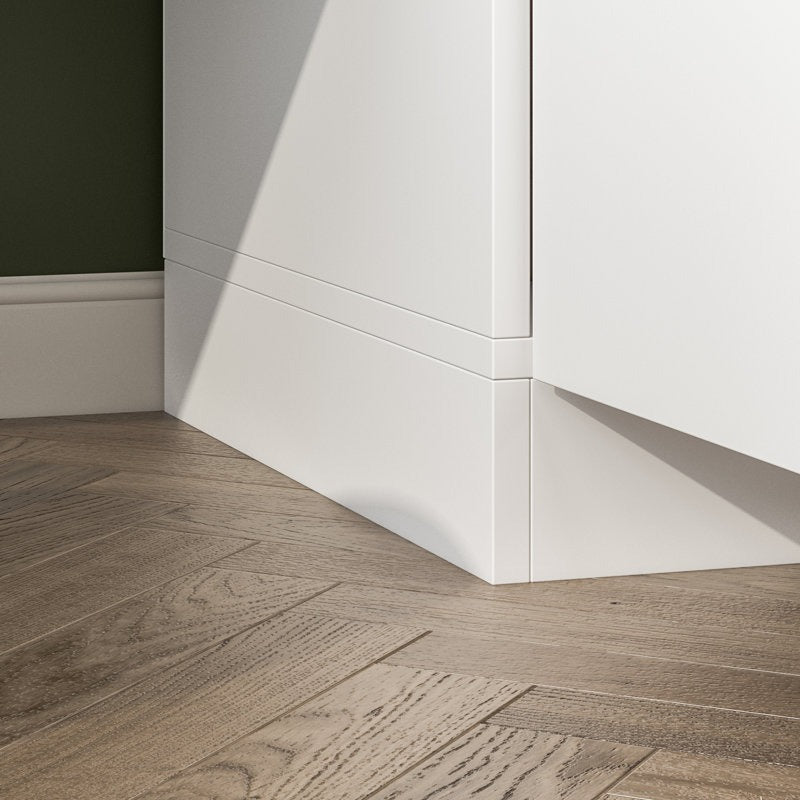 white modern wardrobe crafted from durable pre-laminated MDF construction