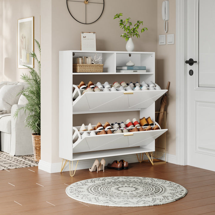 Saoirse  Shoe Rack | White