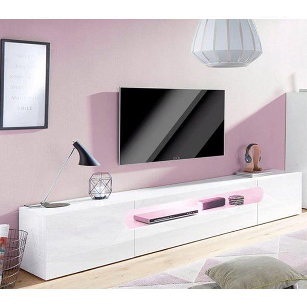 Abstract TV Stand | Medium | White