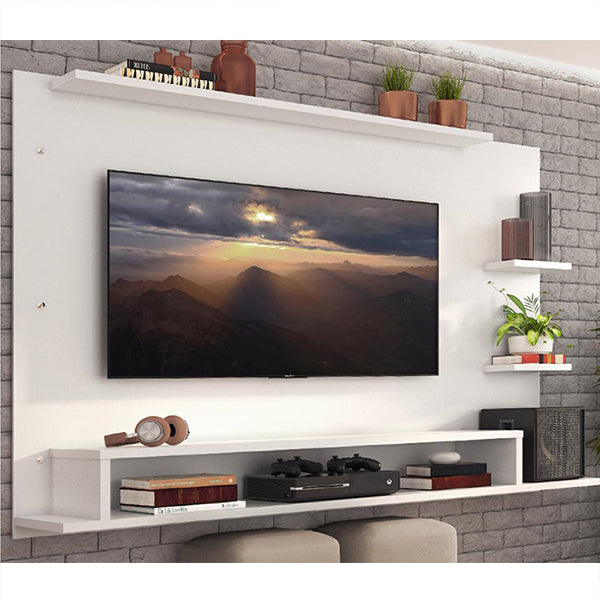 Panel Wall Mount TV Unit | White | 50 Inches