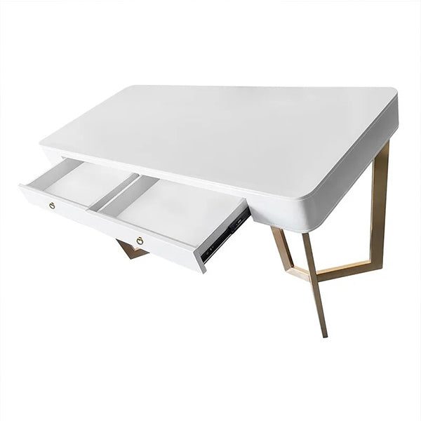 Zayn Study Table | White