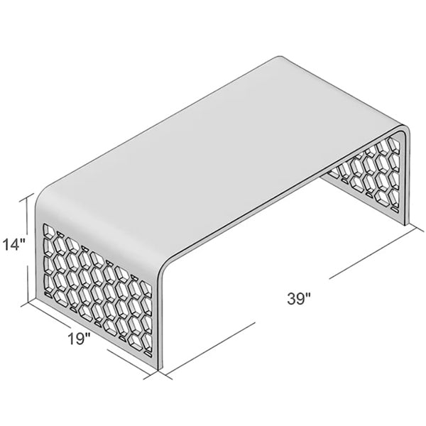 Honeycomb Coffee Table | Clear