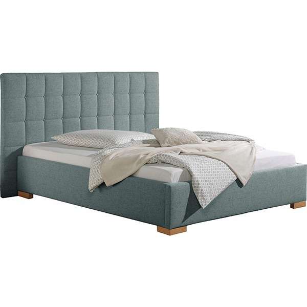 Neil Bed Without Storage | King | Blue Fabric