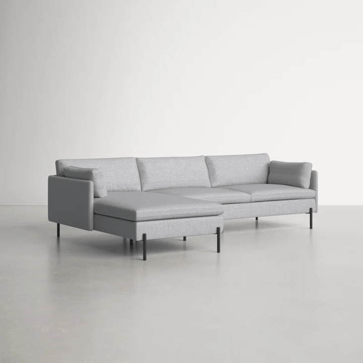 Union L Shape Sofa | Grey | Facing Left