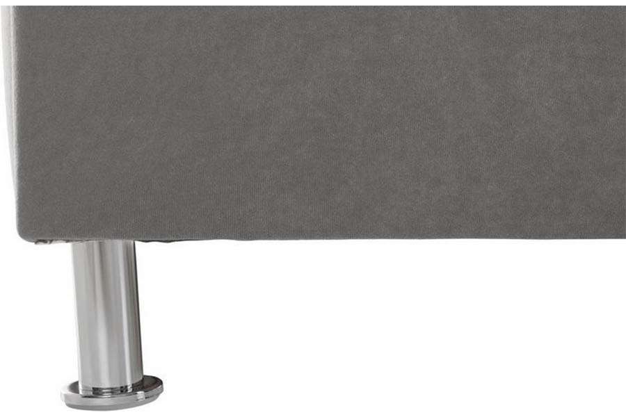 Puissance Bed Without Storage | King | Grey Leatherette