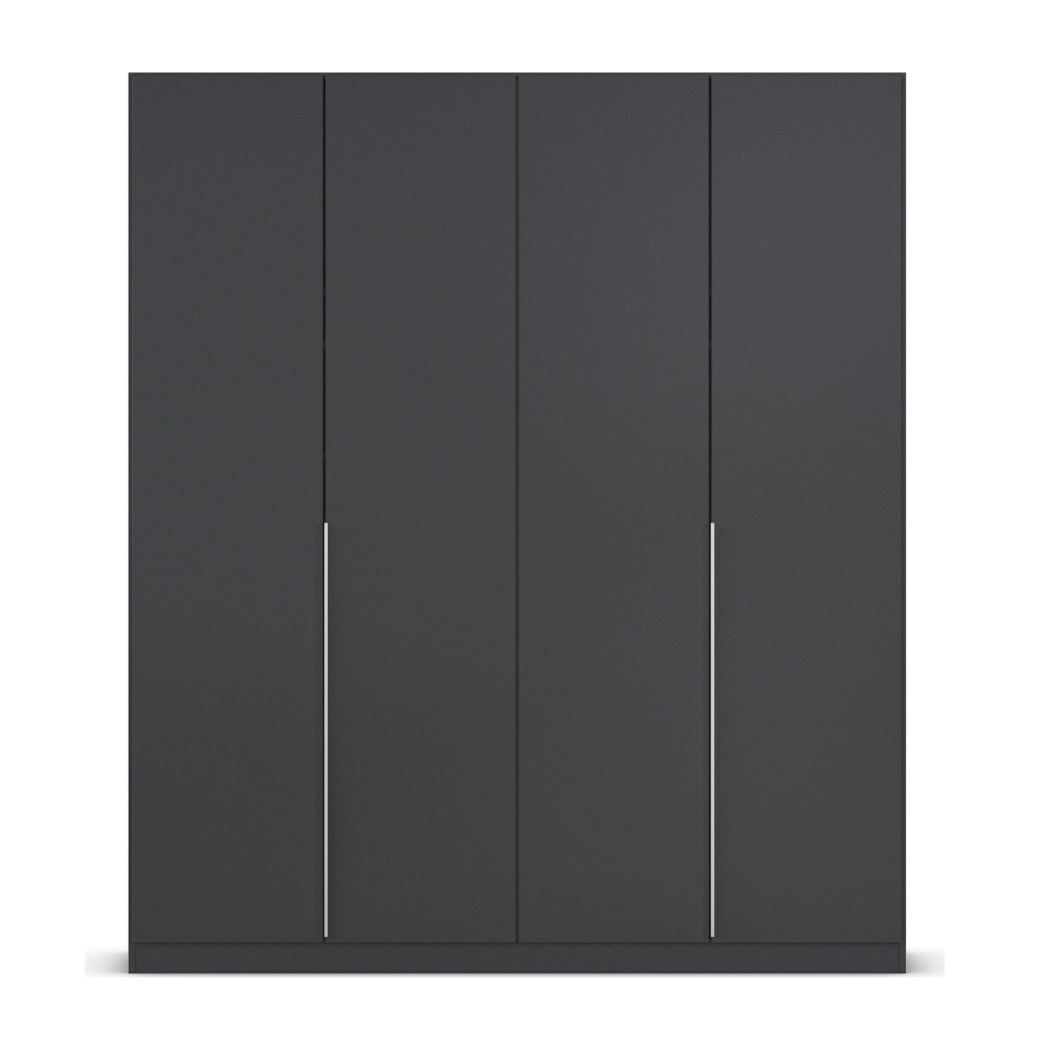 Matte Black finish, wardrobe design in faridabad