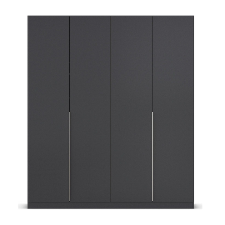 Matte Black finish, wardrobe design in faridabad