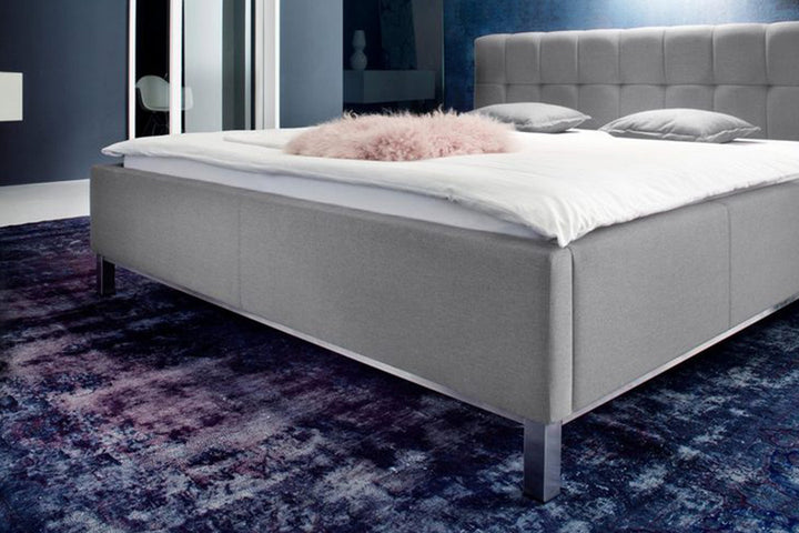 Affinity Bed Hydraulic with Storage | King | Grey Fabric Upholstery