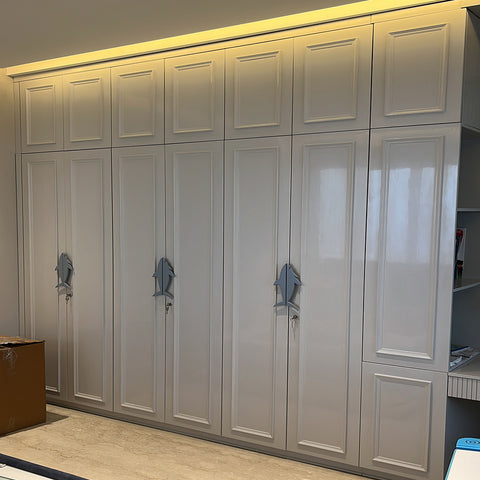 Modern white custom wardrobe