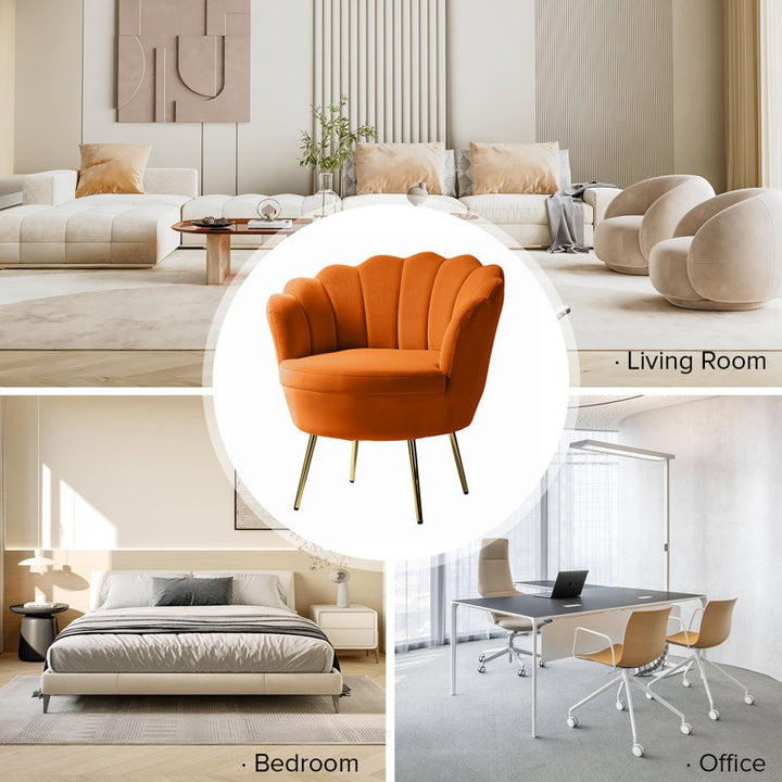 Velora Lounge Chair | Orange