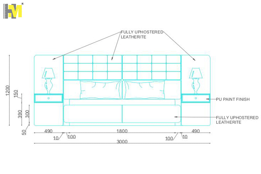 King Bed Without Storage | King