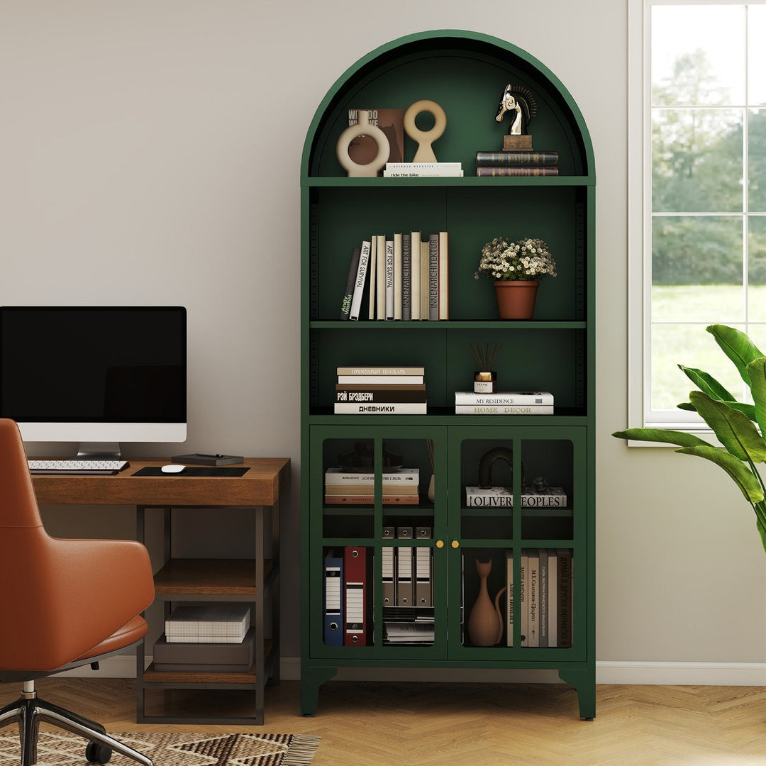 Masuru Tall Crockery Unit | Green