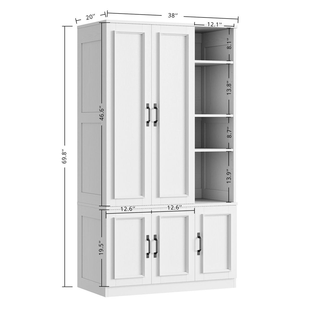 RobeLand 5 Door Wardrobe | White