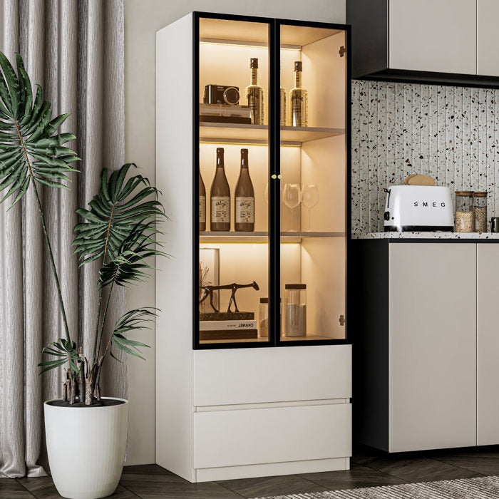 July Tall Crockery Unit | White