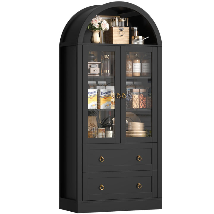 Aug Tall Crockery Unit | Black