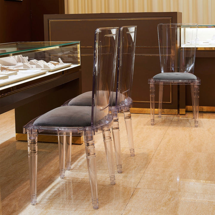 Anneliese Acrylic Chair | Gray
