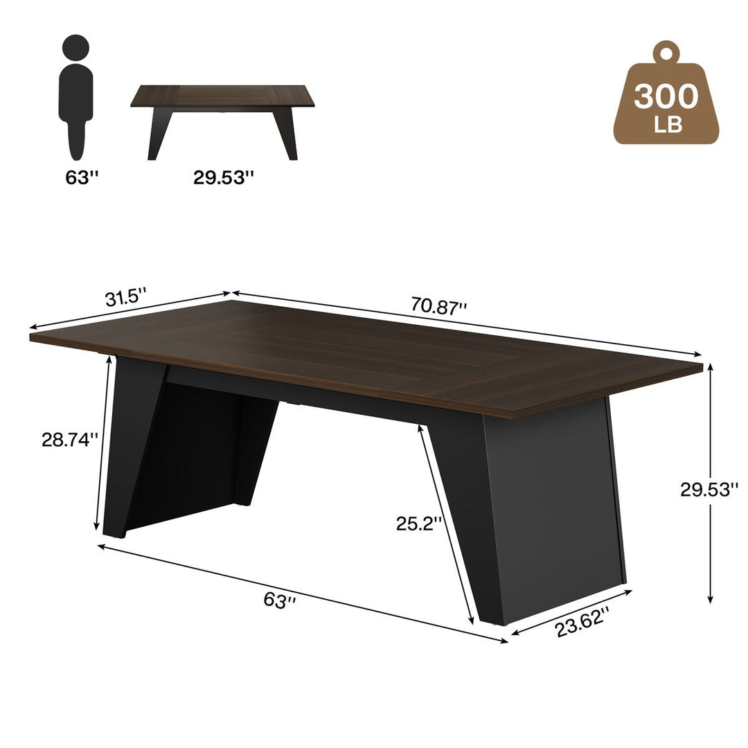 Hana  Boss Table | Brown & Black