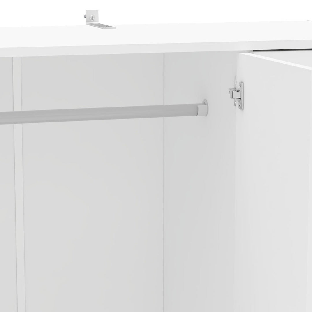 Umi  3 Door Wardrobe | White
