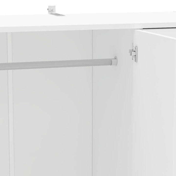 Umi  3 Door Wardrobe | White