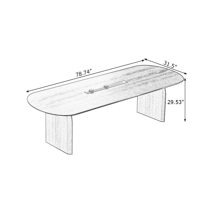 Divit Conference Table | Black