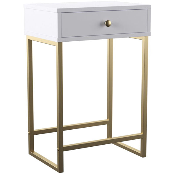 Sat End Table | White