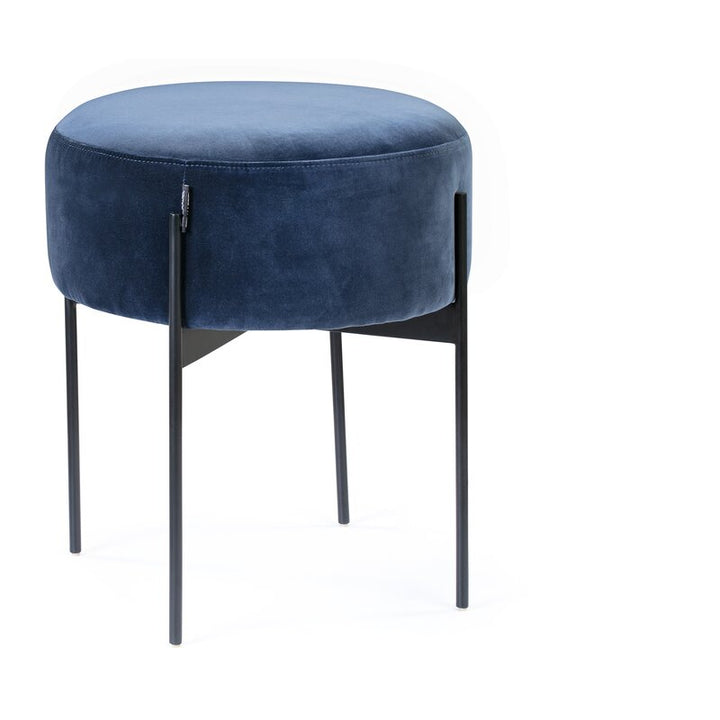 Zitts Ottoman | Navy Blue