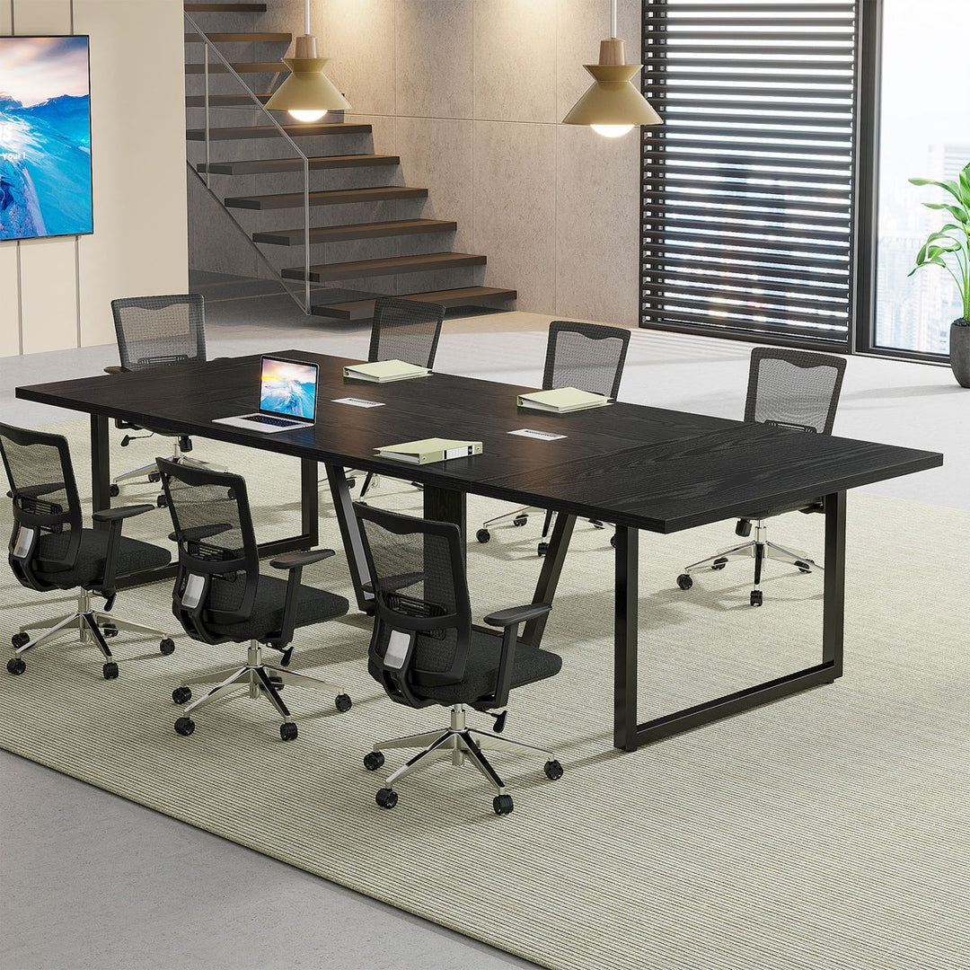 Haru Rectangle  Conference table | Black