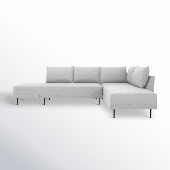 Aura L-Shape Sofa | Beige | Right Facing